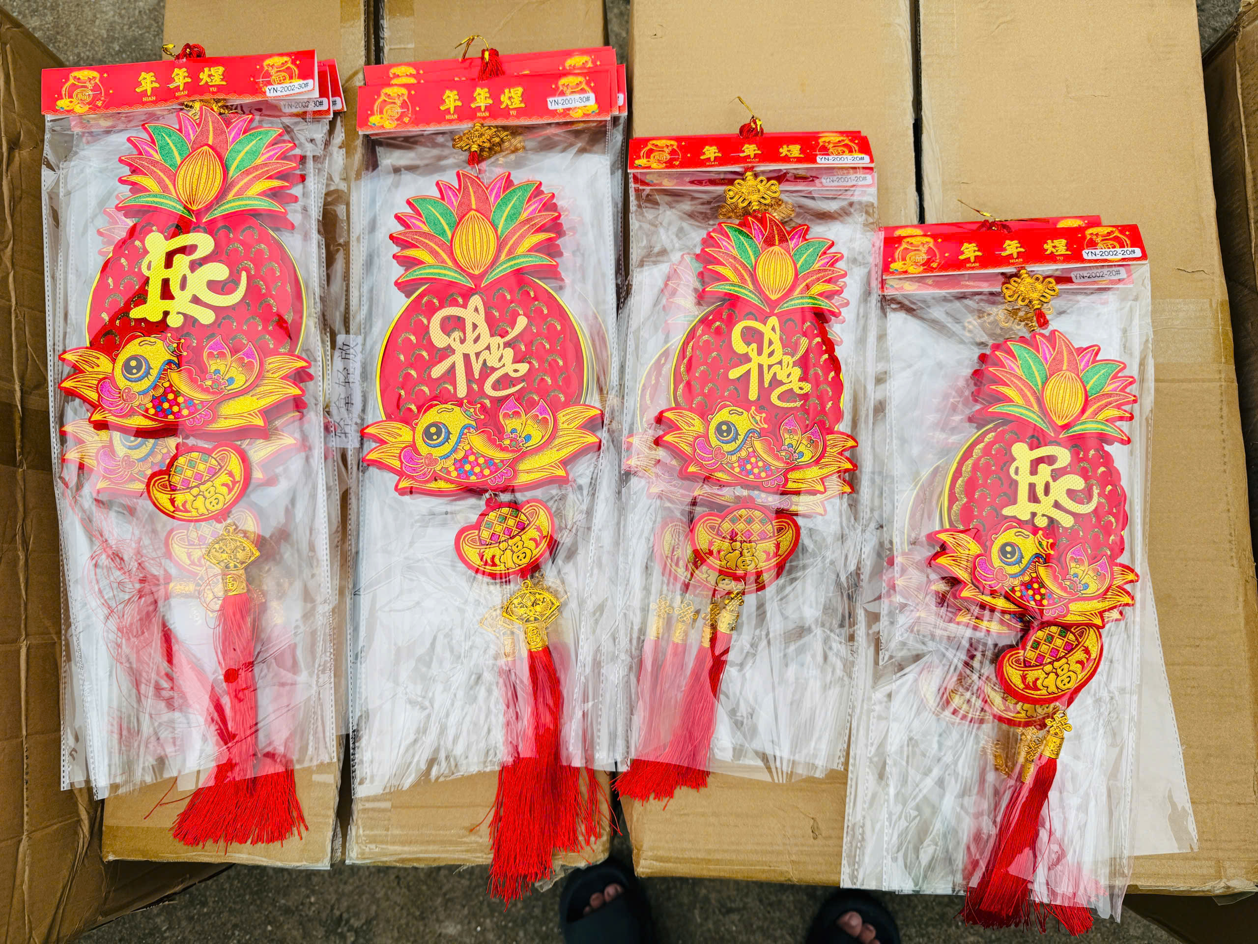 Dây treo trang trí Tết nhung 2 lớp - Ảnh 4