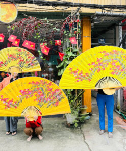 Quạt hoa đào cổ