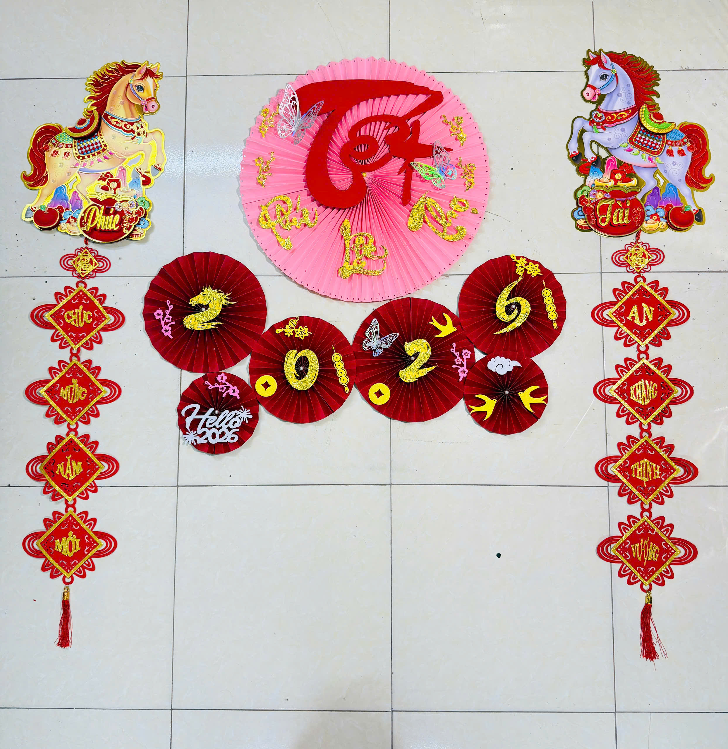 Set trang trí Tết 2026