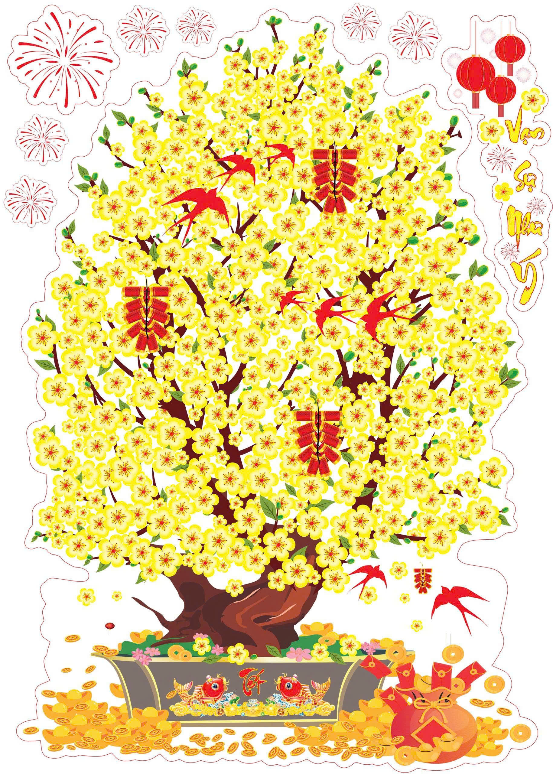 Decal dán kính trang trí - Ảnh 13