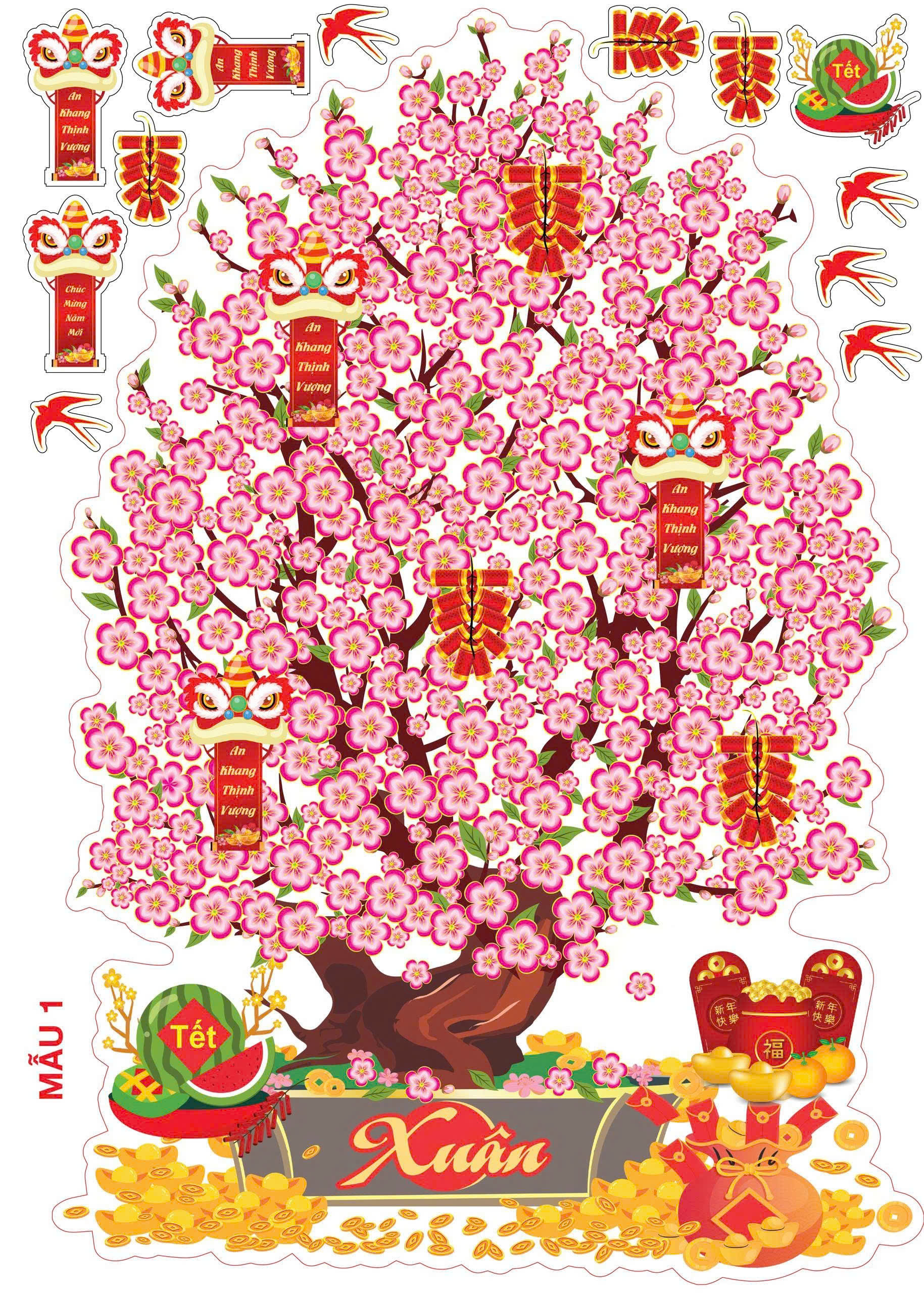 Decal dán kính trang trí - Ảnh 12