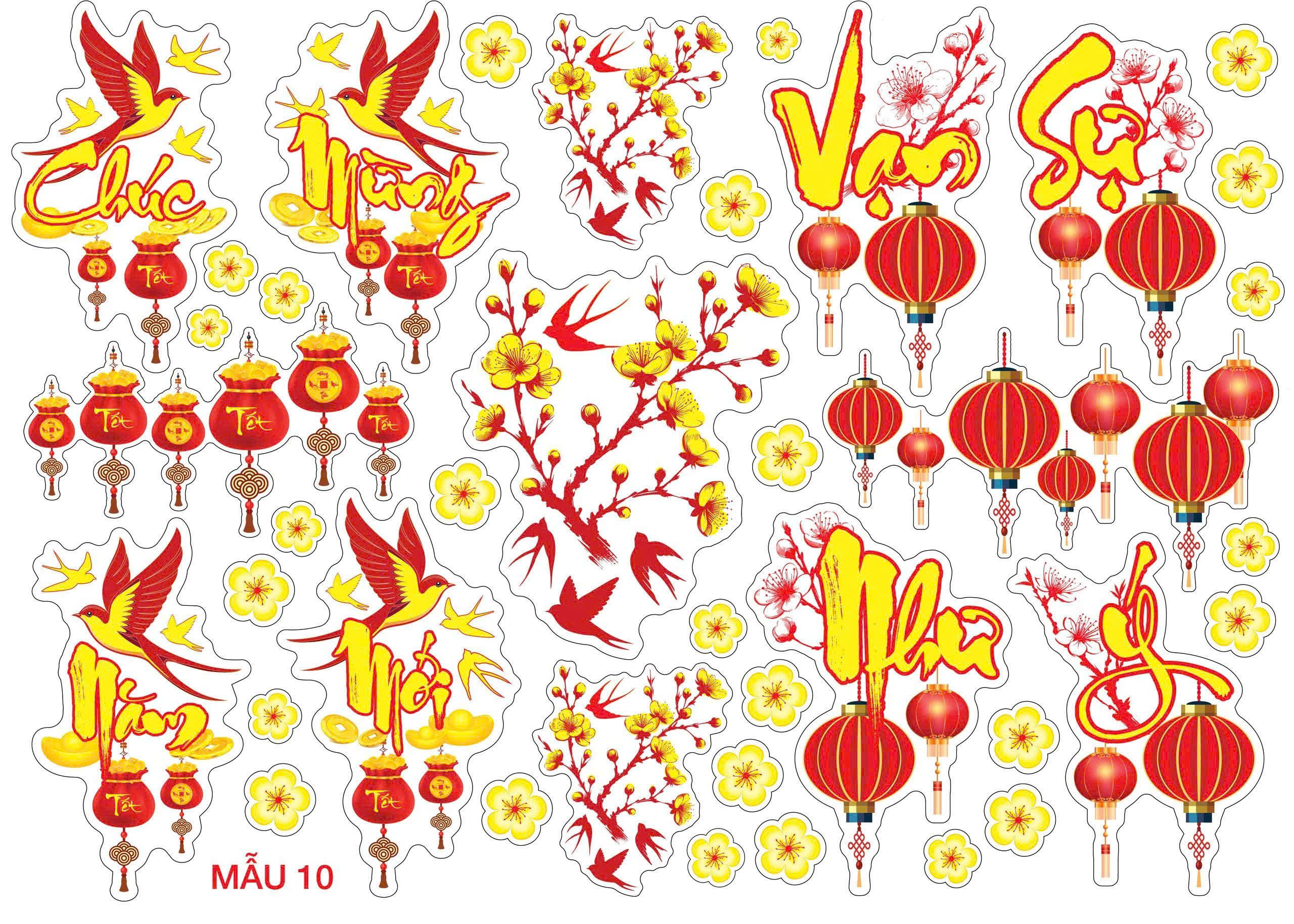 Decal dán kính trang trí - Ảnh 4