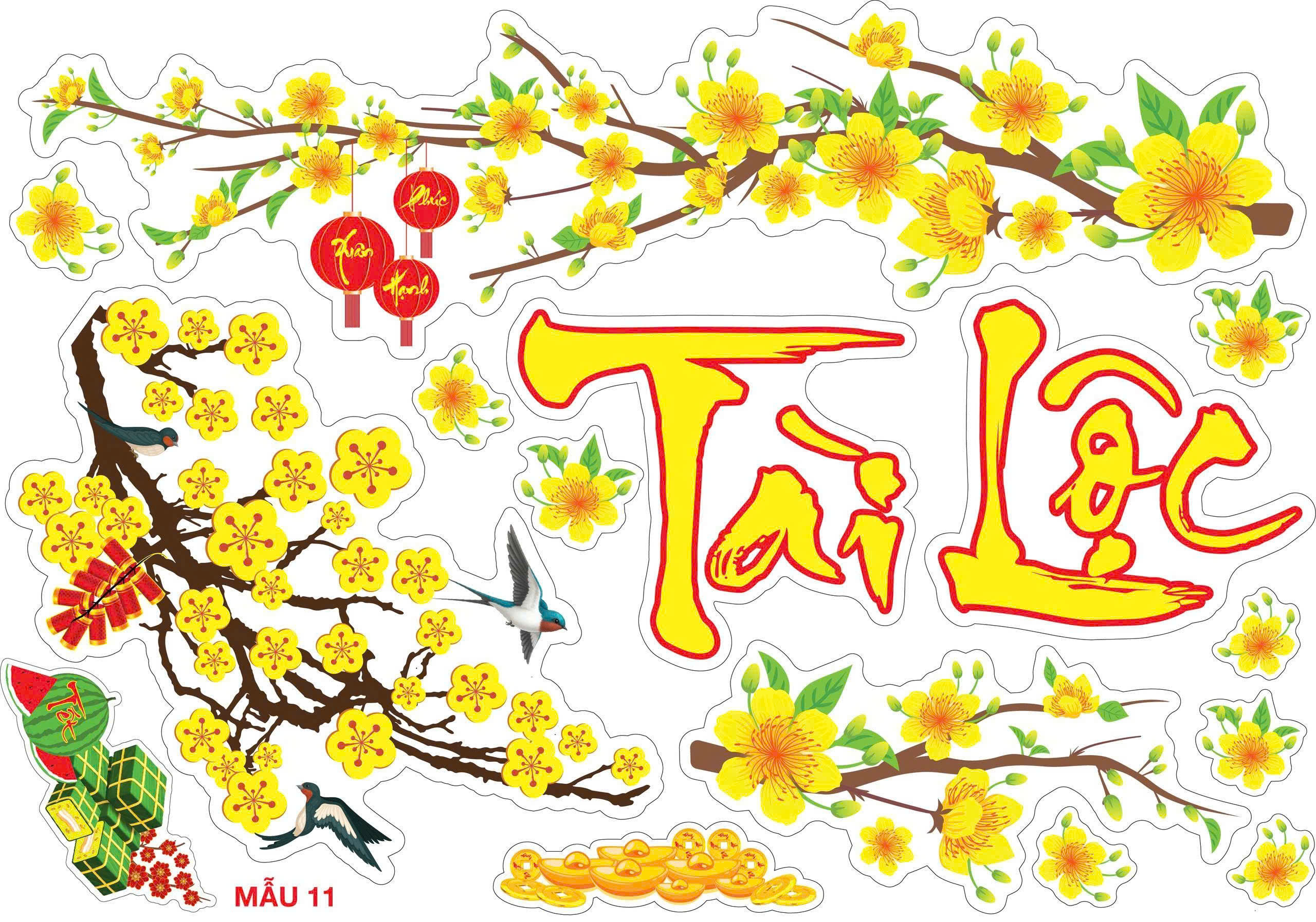 Decal dán kính trang trí - Ảnh 3