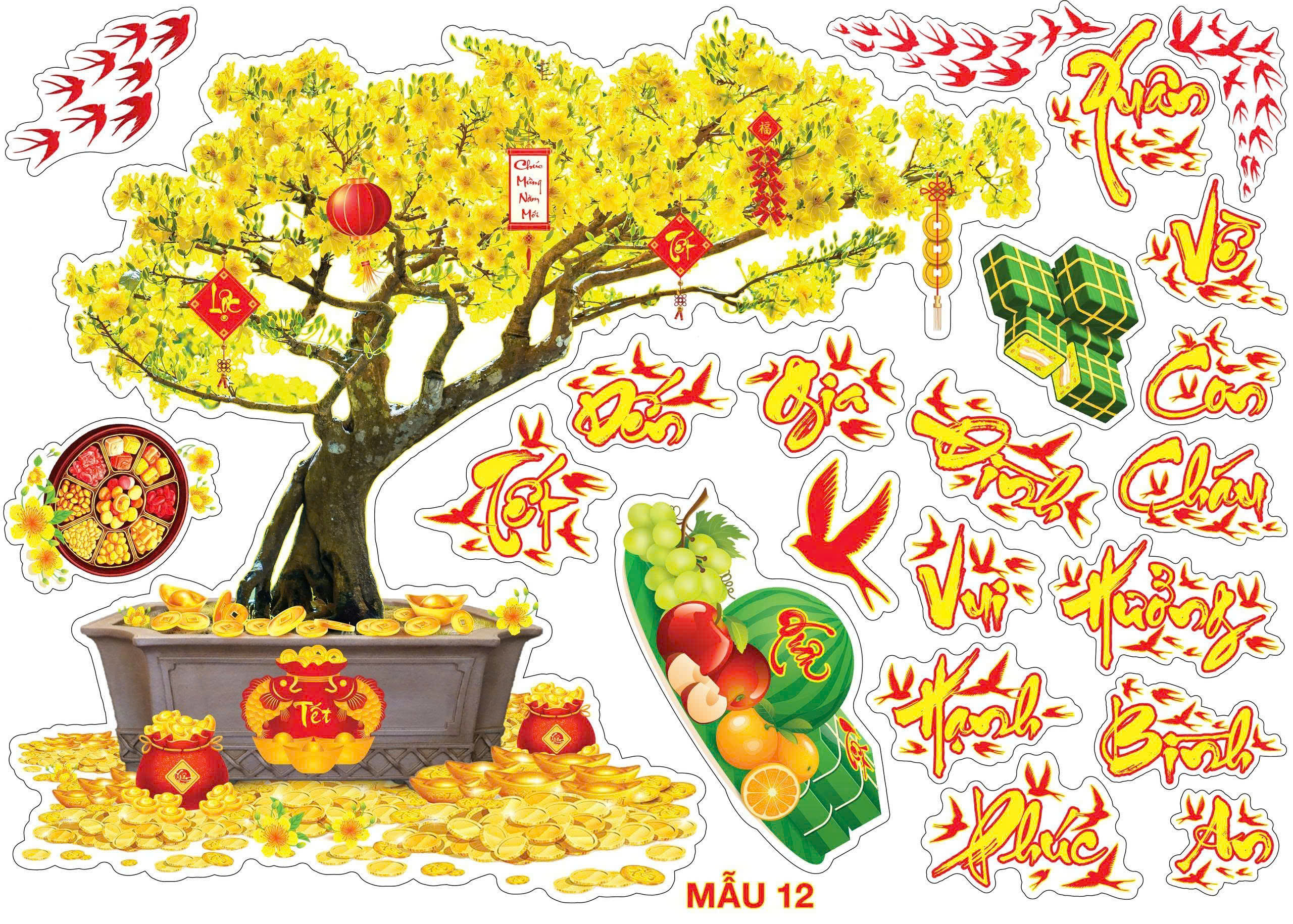 Decal dán kính trang trí - Ảnh 2