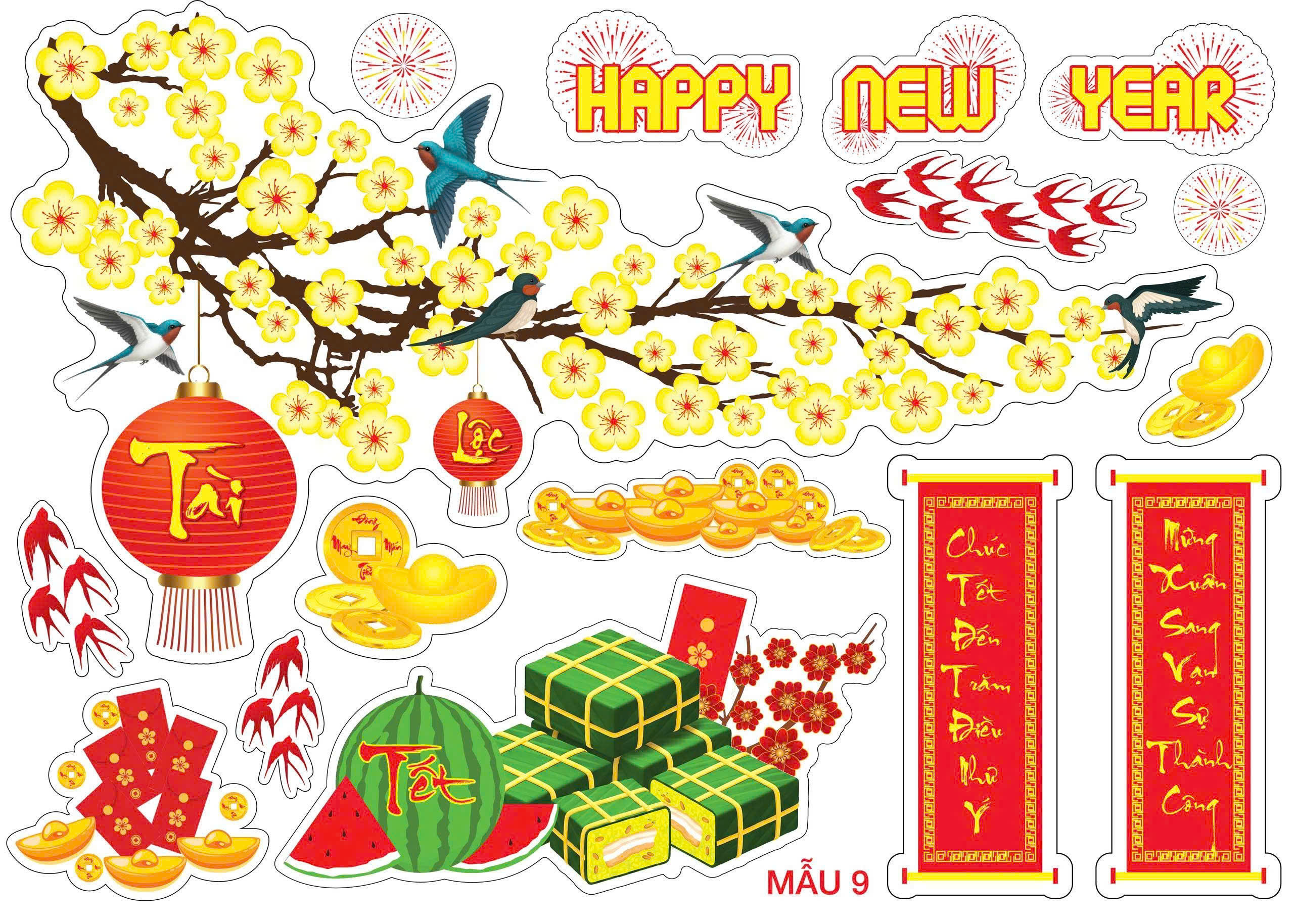 Decal dán kính trang trí - Ảnh 5